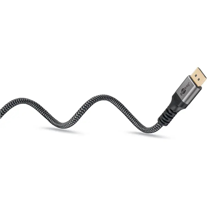 goobay Plus DisplayPort > HDMI adapter cable, 4K @ 60Hz (gray, 5 meters)