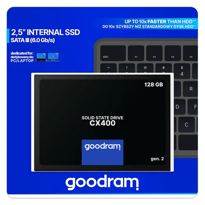 Goodram CX400 gen.2 2.5" 128 GB Serial ATA III 3D TLC NAND