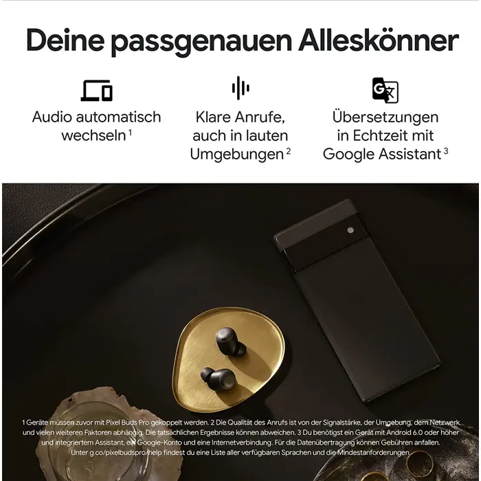 Google Pixel Buds Pro, Headphones (coral, Bluetooth, ANC, USB-C)