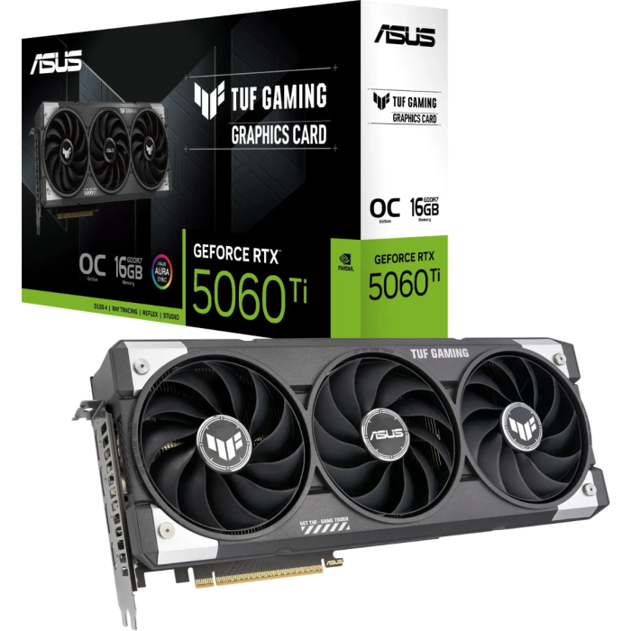 Grafička kartica ASUS TUF Gaming GeForce RTX 5060 Ti OC, 16GB GDDR7, PCI-E 5.0