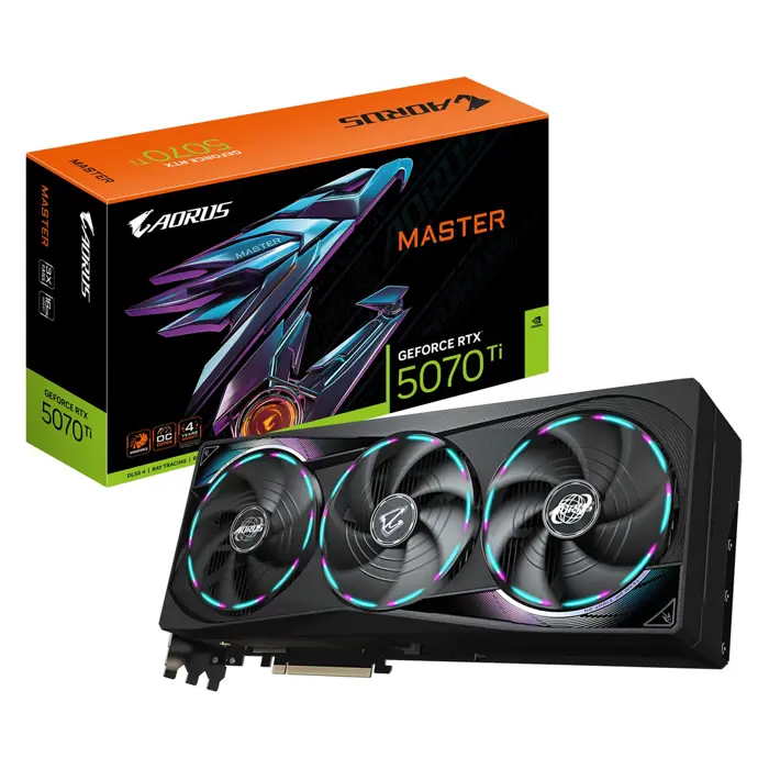 Graphics card Gigabyte GeForce RTX 5070 Ti AORUS Master 16 GB GDDR7