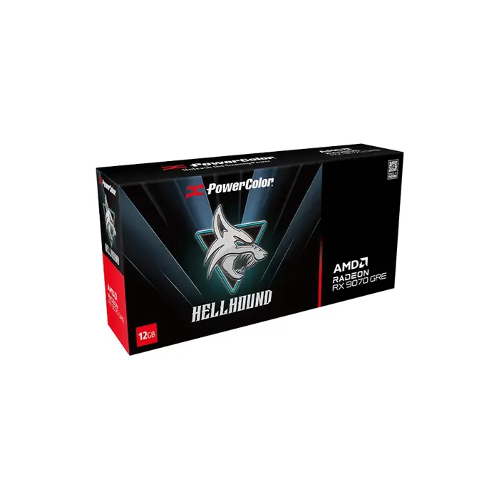 Graphics card. PowerColor RX9070GRE Hellhound