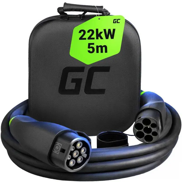 Green Cell EVKABGC01 electric vehicle charging cable Black Type 2 3 5 m
