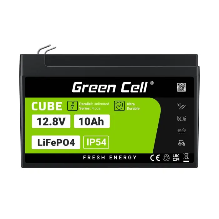Green Cell LFPGC12V10AH UPS battery Lithium Iron Phosphate (LiFePO4) 12.8 V 10 Ah