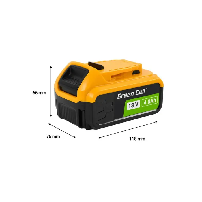 Green Cell PTDW18V4 cordless tool battery / charger