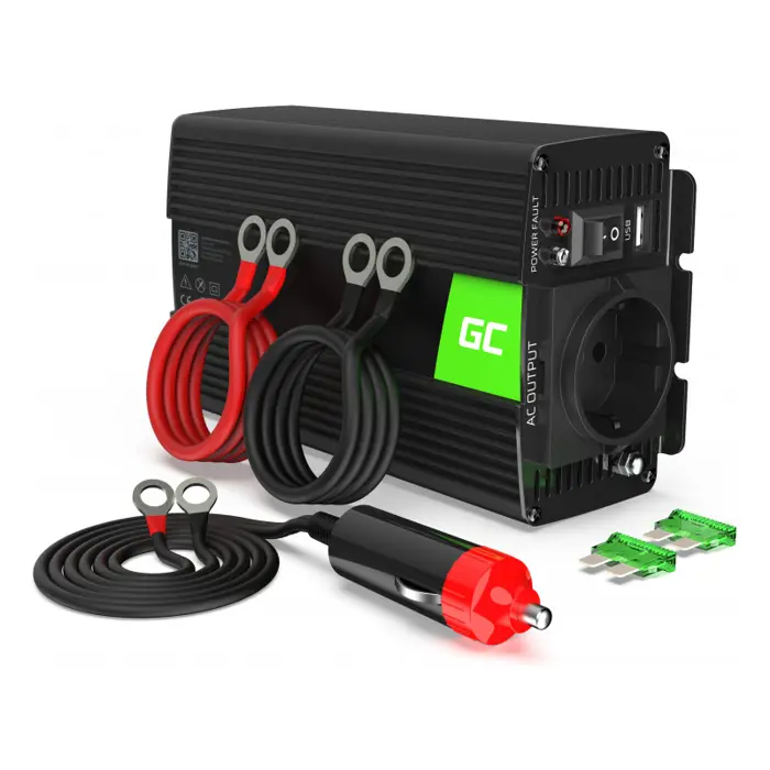 Green Cell strujni inverter 12V na 230V, 500W/1000W (INV03DE)