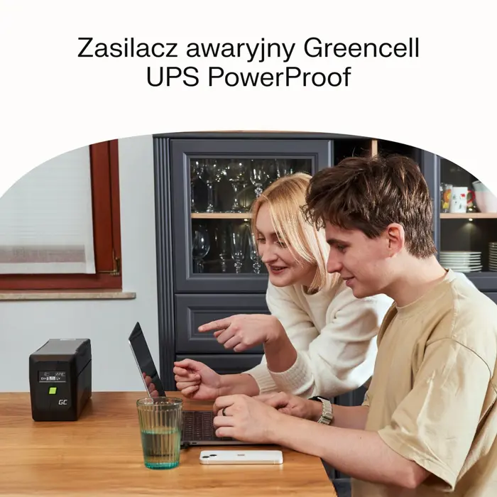 GREEN CELL UPS POWERPROOF 900W/1500VA MOD. SINE