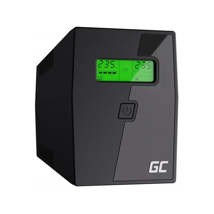 Green Cell UPS01LCD uninterruptible power supply (UPS) Line-Interactive 0.6 kVA 360 W 2 AC outlet(s)
