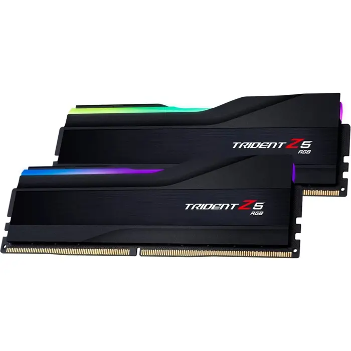 G.Skill DDR5 - 32GB - 6400 - CL - 30 (2x 16 GB) dual kit, memory (black, F5-6400J3039G16GX2-TZ5RK, Trident Z5 RGB, INTEL XMP)