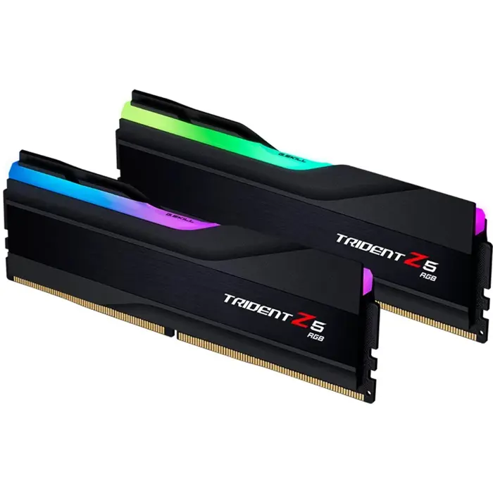 G.Skill DDR5 - 32GB - 6400 - CL - 30 (2x 16 GB) dual kit, memory (black, F5-6400J3039G16GX2-TZ5RK, Trident Z5 RGB, INTEL XMP)