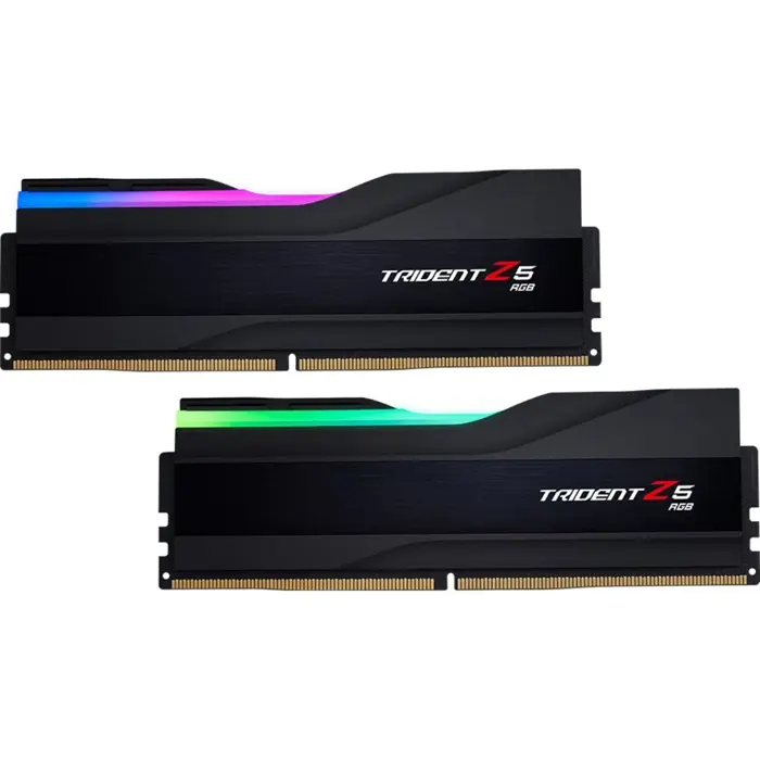 G.Skill DDR5 - 32GB - 6400 - CL - 30 (2x 16 GB) dual kit, memory (black, F5-6400J3039G16GX2-TZ5RK, Trident Z5 RGB, INTEL XMP)