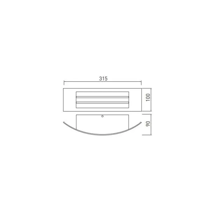 GTV outdoor wall lamp ASTRIT 1x E27 230V IP54
