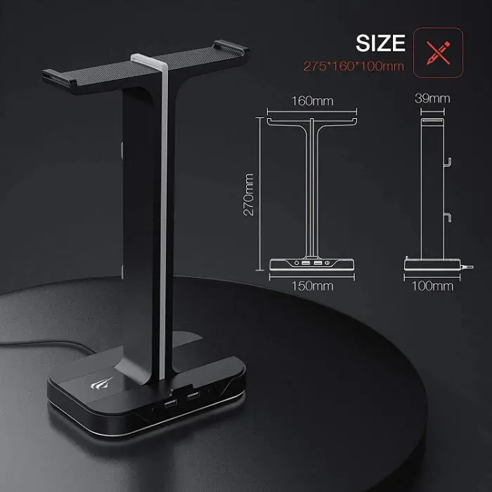 HAVIT Gamenote RGB LED Headphone Stand TH650