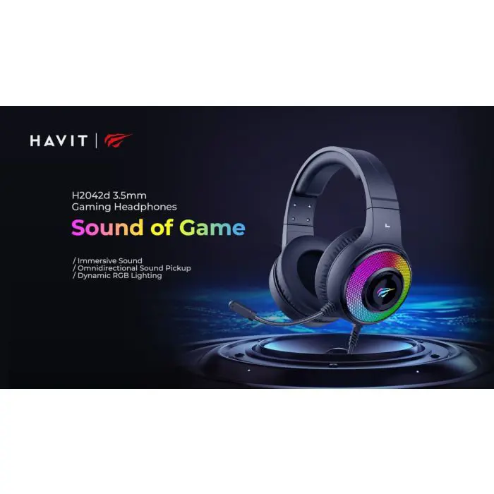 HAVIT Gamenote RGB LED headphones with microphone HV-H2024d