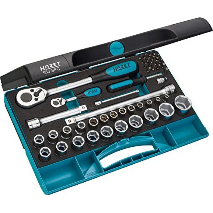 Hazet 953SPC bit set/wrench set 1/4", 47-piece.
