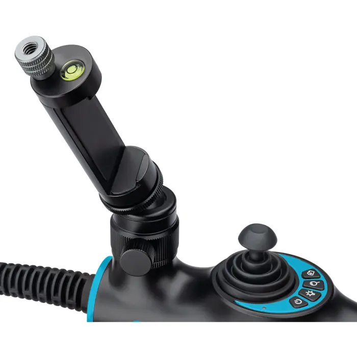 Hazet HD video endoscope set with 360° swivel probe O 3.9mm, 4-piece, inspection camera black/blue, photo and video recording via app