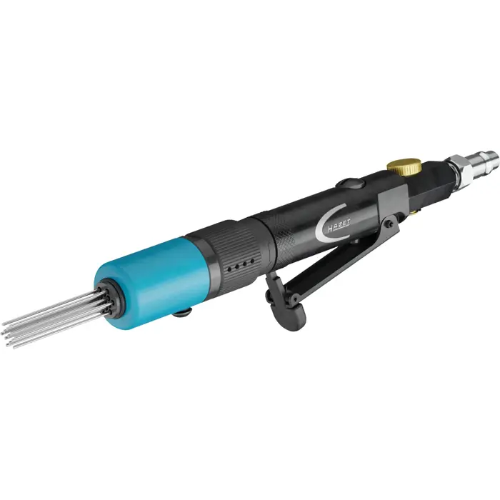 Hazet mini needle scaler 9035M-6, pneumatic scaler (black/blue)