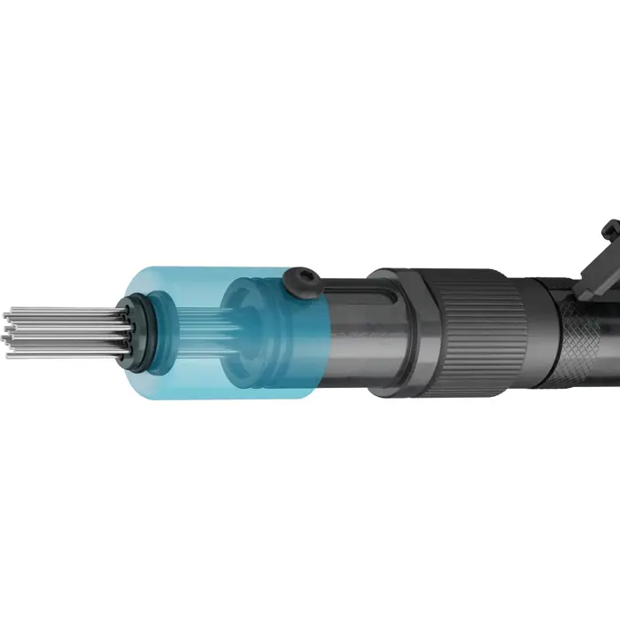 Hazet mini needle scaler 9035M-6, pneumatic scaler (black/blue)