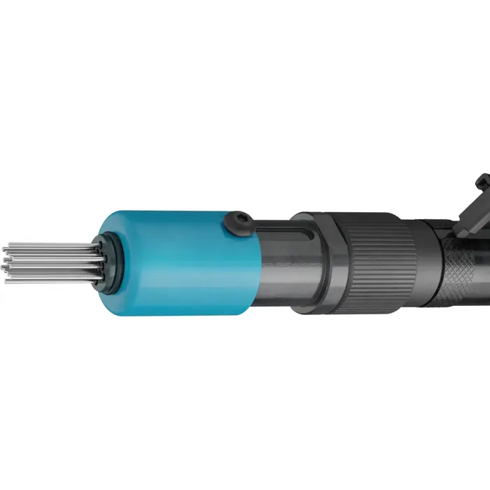 Hazet mini needle scaler 9035M-6, pneumatic scaler (black/blue)