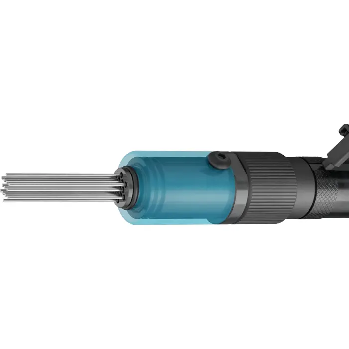 Hazet mini needle scaler 9035M-6, pneumatic scaler (black/blue)