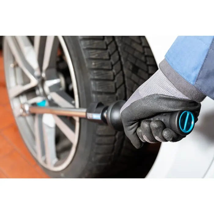 Hazet torque wrench 5123-2CLT, 1/2" (silver/black, incl. ratchet attachment)