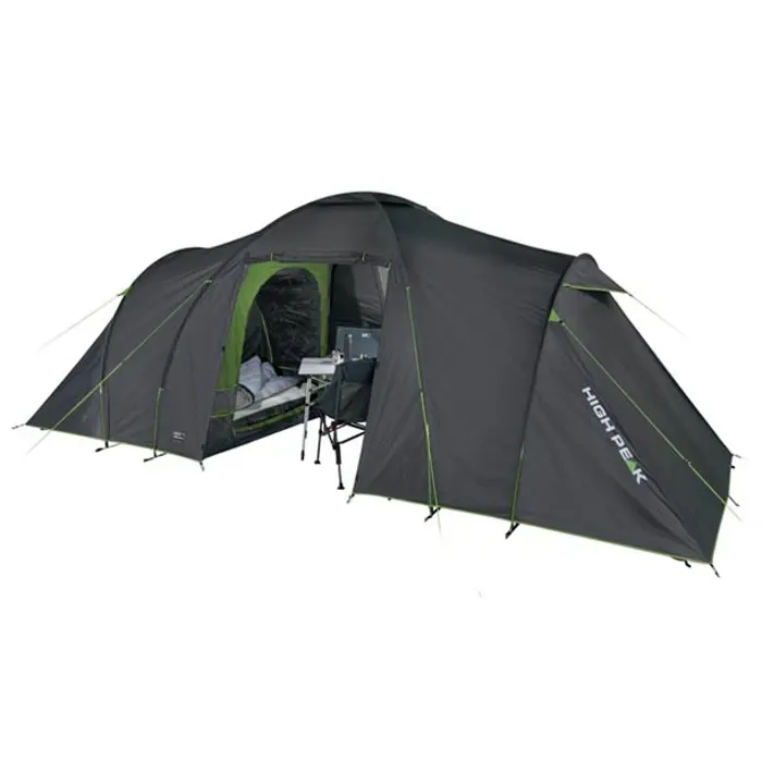 High Peak Como 6.0 Green, Grey Tunnel tent
