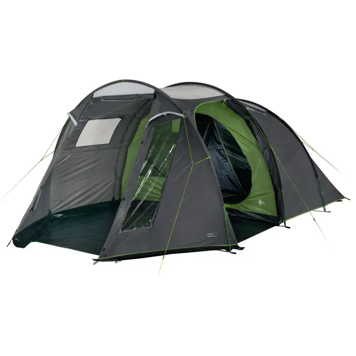 High Peak family tunnel tent Ancona 5.0 (dark grey/green, model 2022)