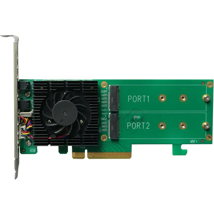HighPoint SSD6202A 2x M.2, interface card