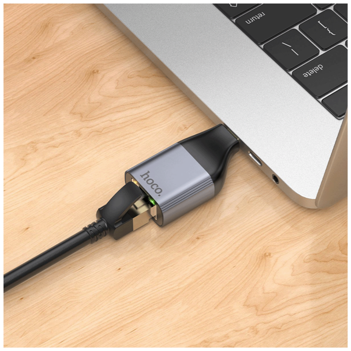 hoco. Adapter USB type C na LAN - UA35