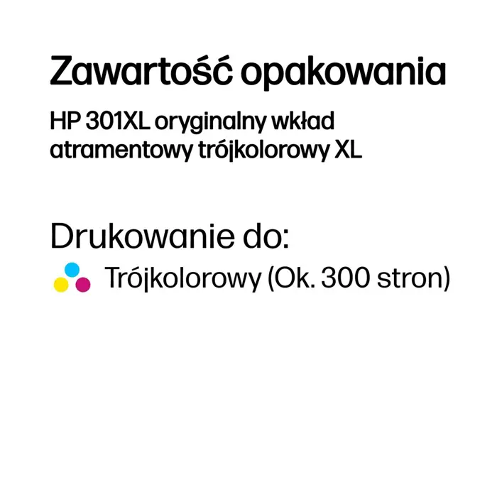 HP 301XL High Yield Tri-color Original Ink Cartridge