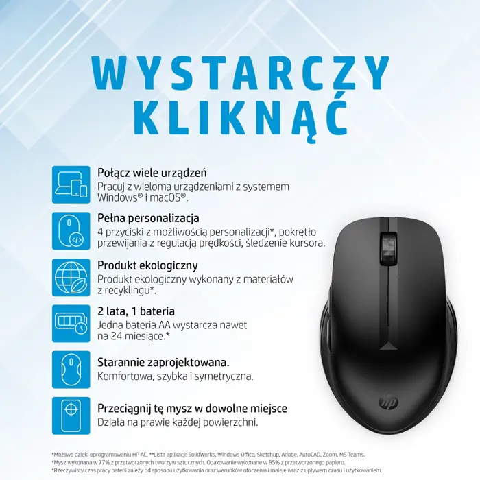 HP 435 Multi-Device Wireless Mouse