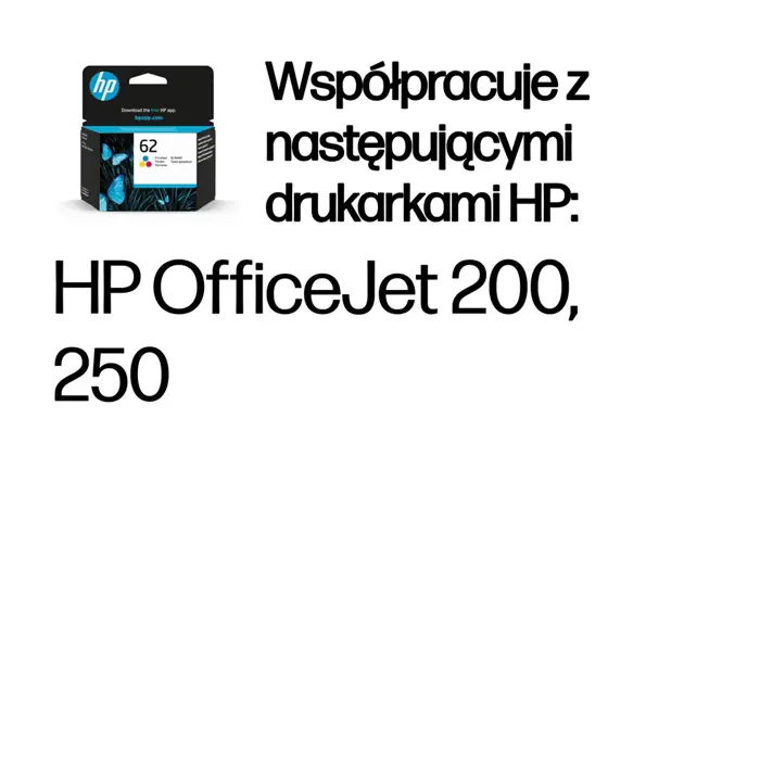 HP 62 Tri-color Original Ink Cartridge