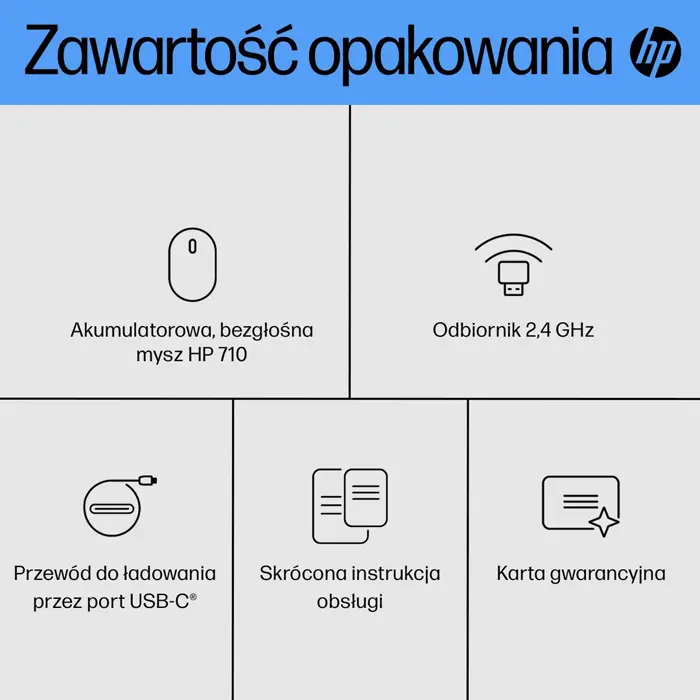 HP 710 Rechargeable Silent Mouse