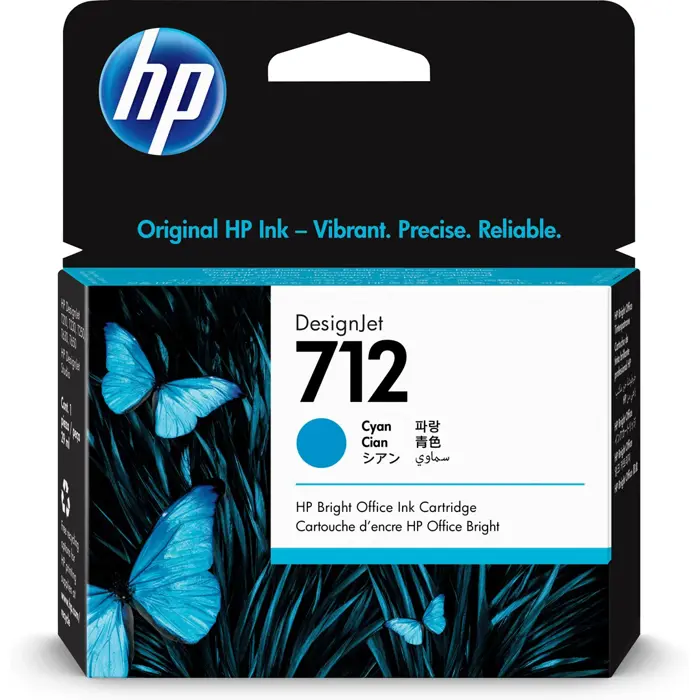 HP 712 - cyan - original - DesignJet -