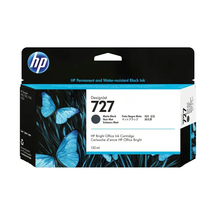 HP 727 130-ml Matte Black DesignJet Ink Cartridge