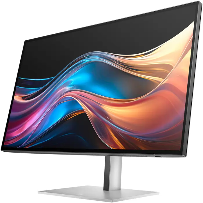 HP 727pq (68.6 cm (27 inches), silver/black, QHD, IPS-Black, USB hub, FreeSync Premium, HDMI, DP, 120Hz panel)