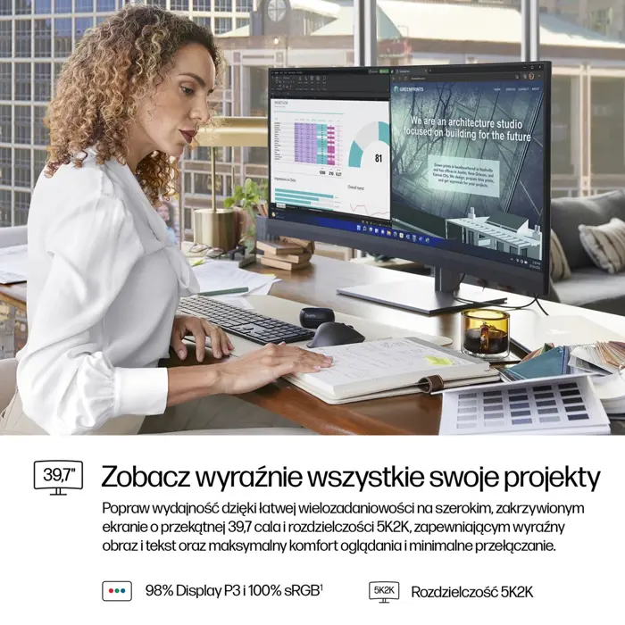 HP 740pm S7Pro LED WUHD 5120x2160@60Hz DP/HDMI/USB/USB-C/TB