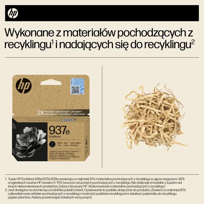 HP 937e EvoMore Black Original Ink Cartridge