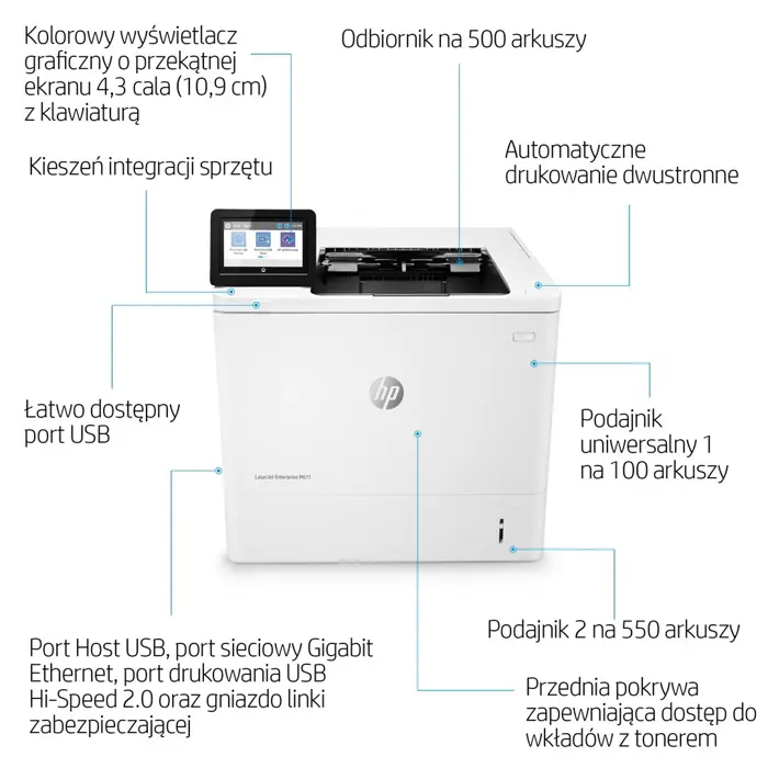 HP LaserJet Enterprise M611dn - printe