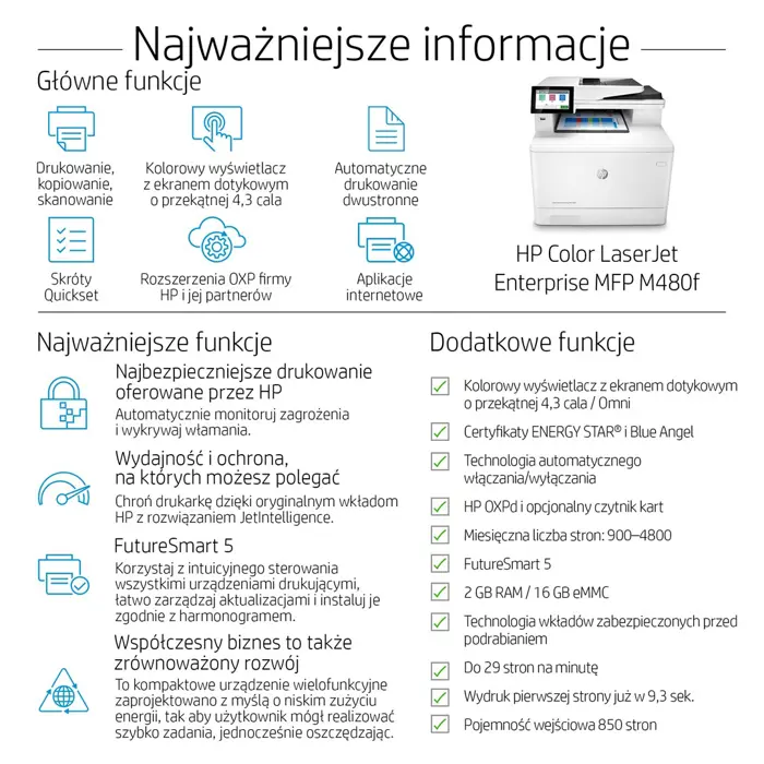 HP LaserJet Enterprise MFP M480f - m