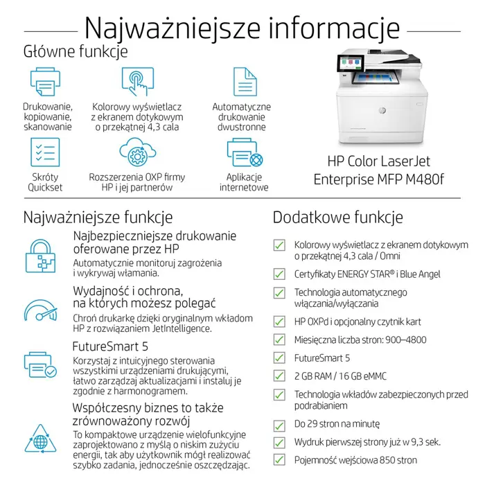 HP LaserJet Enterprise MFP M480f - m