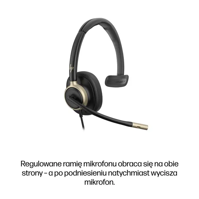 HP Poly Mission 815 Monaural USB Wired Headset