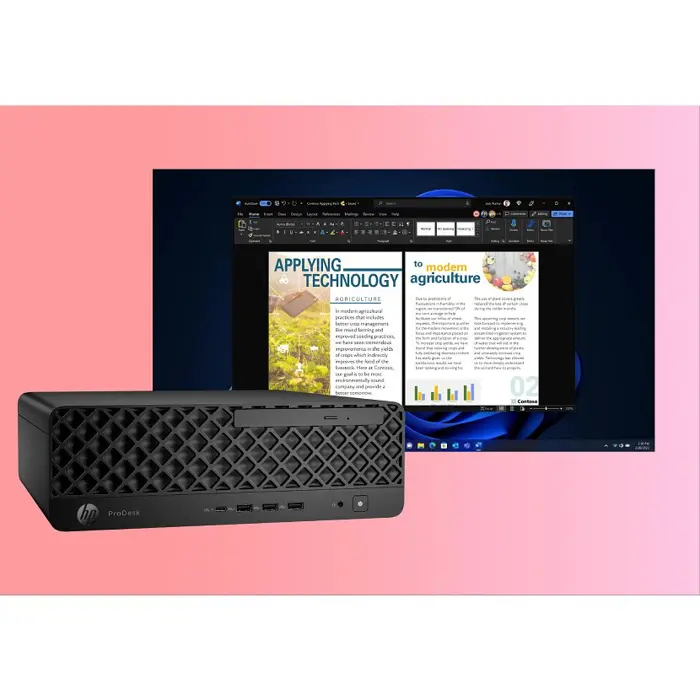 HP ProDesk 4 SFF G1i AI PC Intel Core Ultra 5 225 16 GB DDR5-SDRAM 512 GB SSD Windows 11 Pro Black