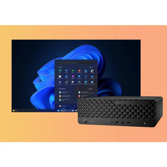 HP ProDesk 4 SFF G1i AI PC Intel Core Ultra 5 225 16 GB DDR5-SDRAM 512 GB SSD Windows 11 Pro Black