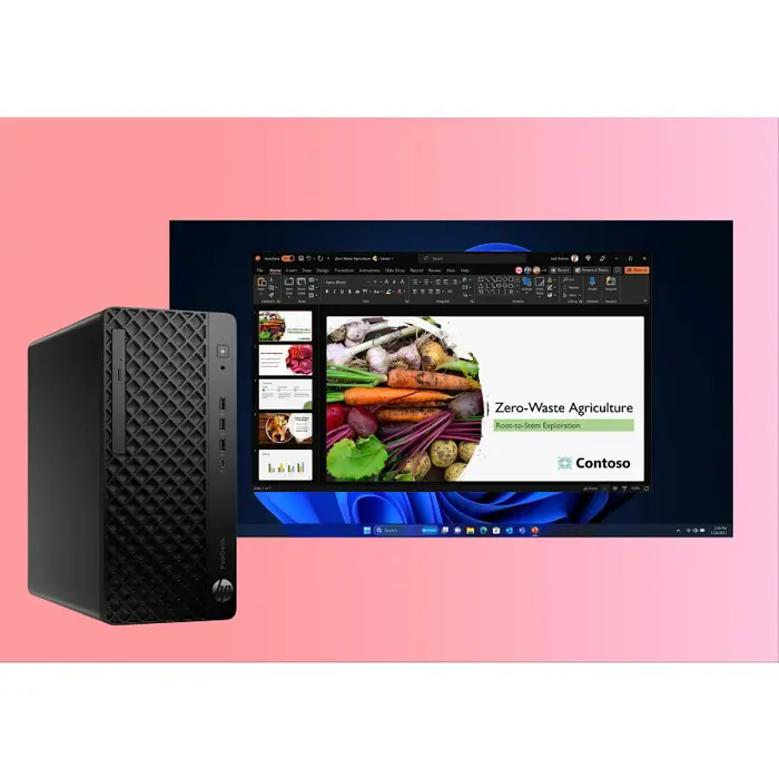 HP ProDesk 4 Tower G1i Desktop AI PC Intel Core Ultra 5 225 16 GB DDR5-SDRAM 512 GB SSD Windows 11 Pro Black