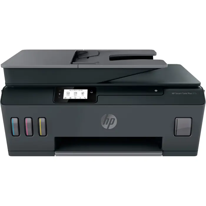 HP Smart Tank Plus 655, multifunction printer (anthracite, USB, WLAN, Bluetooth, scan, copy, fax)