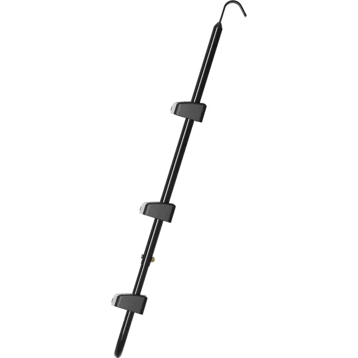 HUDORA universal ladder 70 to 100cm black, for trampolines