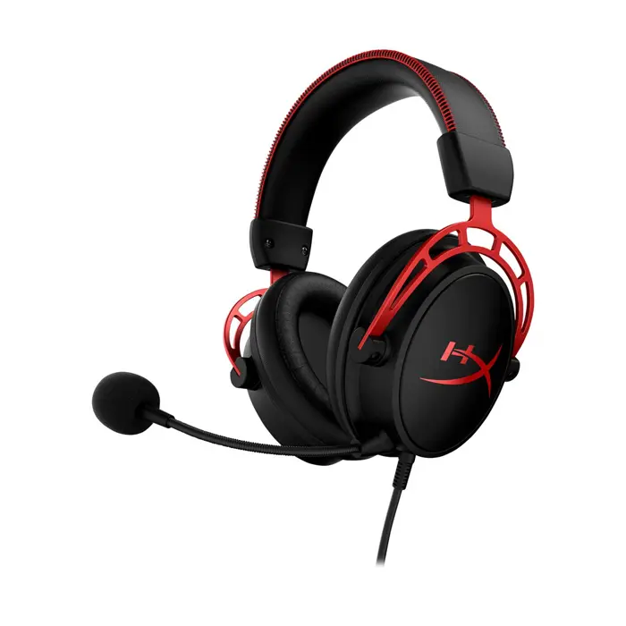 HyperX Cloud Alpha - Wired Gaming Headset (Black-Red), 13-27000 Hz, 298g, Red