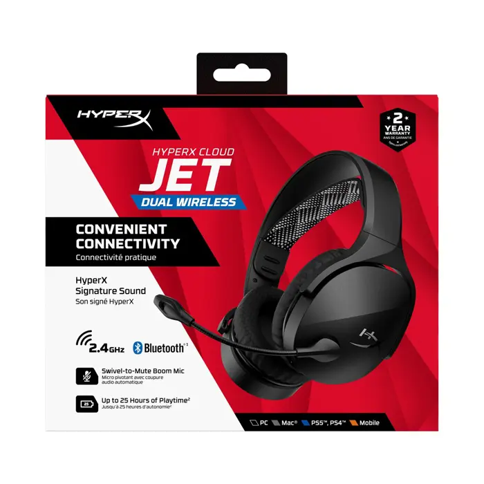 HyperX Cloud Jet - Wireless Gaming Headset (Black)