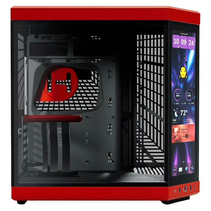 Hyte Y70 Midi Tower Touch Infinite - Black Cherry-CS-HYTE-Y70TI-RB